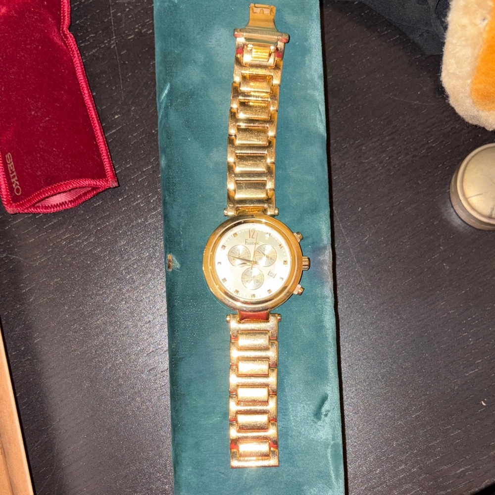 Seiko Gold Watch with Link Bracelet